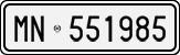 License plate of Italy, Cars (1927 year series)