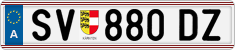 License plate of Austria, Regular plates