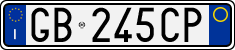 License plate of Italy, Cars (1994 year series)