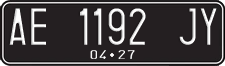 License plate of Indonesia, Regular plates