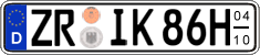 German license plate, Seasonal plates (Oldtimers)