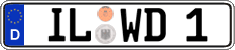 German license plate, Regular plates