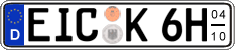 German license plate, Seasonal plates (Oldtimers)