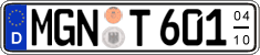 German license plate, Seasonal plates