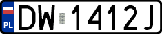 License plates of Poland, Regular car plates
