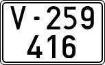 License plates of Spain, 1900 year series