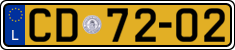 License plate of Luxembourg, Diplomatic
