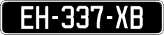 French license plate, SIV (oldtimers)