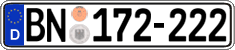 German license plate, Diplomatic
