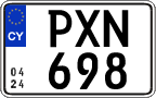 License plate of Cyprus, Regular plates