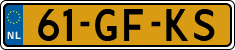 License plate of the Netherlands, Cars