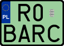 License plates of Poland, Vanity Plates