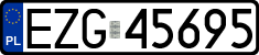 License plates of Poland, Regular car plates
