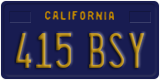 California, Passenger Car (123 ABC)