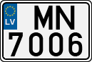 License plate of Latvia, Regular car plates