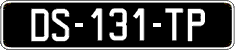 French license plate, SIV (oldtimers)