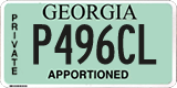 Georgia, Apportioned
