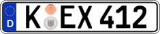 German license plate, Regular plates