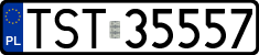 License plates of Poland, Regular car plates