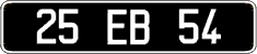French license plate, FNI