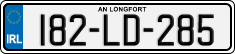 License plate of Ireland, Regular plates