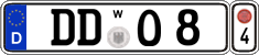 German license plate, Transferable license plates