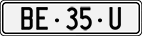 License plate of Switzerland, Dealer (with 