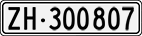 License plate of Switzerland, Cars