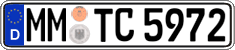 German license plate, Regular plates