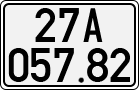 License plate of Vietnam, Cars
