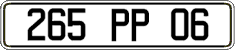 French license plate, FNI