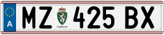 License plate of Austria, Regular plates
