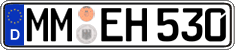 German license plate, Regular plates