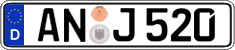 German license plate, Regular plates
