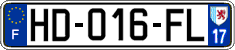 French license plate, SIV (ordinary)