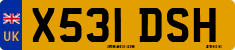 License plate of the United Kingdom, 1983 year system