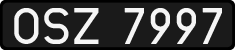 License plates of Poland, 1976 year system