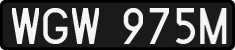 License plates of Poland, 1976 year system