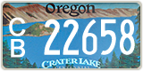 Oregon, Specialty plates (AB 12345)