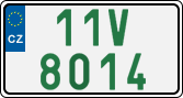 License plate of the Czech Republic, Oldtimers (2001)