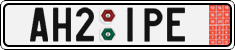 License plate of the Czech Republic, Export transit plates