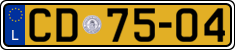 License plate of Luxembourg, Diplomatic