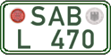 German license plate, Regular plates