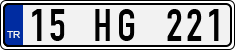 License plate of Turkey, Regular plates