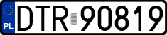 License plates of Poland, Regular car plates