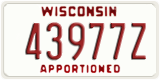 Wisconsin, Apportioned (12345A)