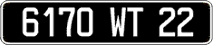 French license plate, FNI