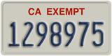 California, Exempt (1234567)