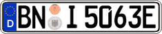 German license plate, Electric vehicles