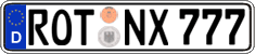 German license plate, Regular plates